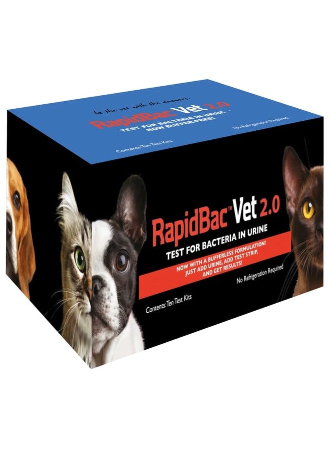 WaterSafe RapidBac™ Vet – 15-Minute at-Home Urine Test for Dogs and Cats to Quickly Screen for UTI Causing Bacteria, 1 Pack - Image 1